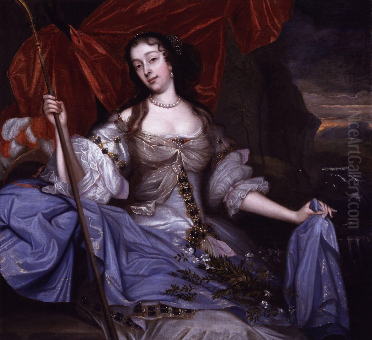 Barbara Palmer, nee Villiers, Duchess of Cleveland Oil Painting by John Michael Wright