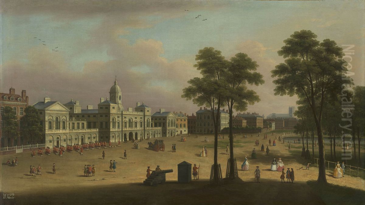 The Horse Guards Oil Painting by Samuel Scott The Horse Guards Oil Painting by Samuel Scott