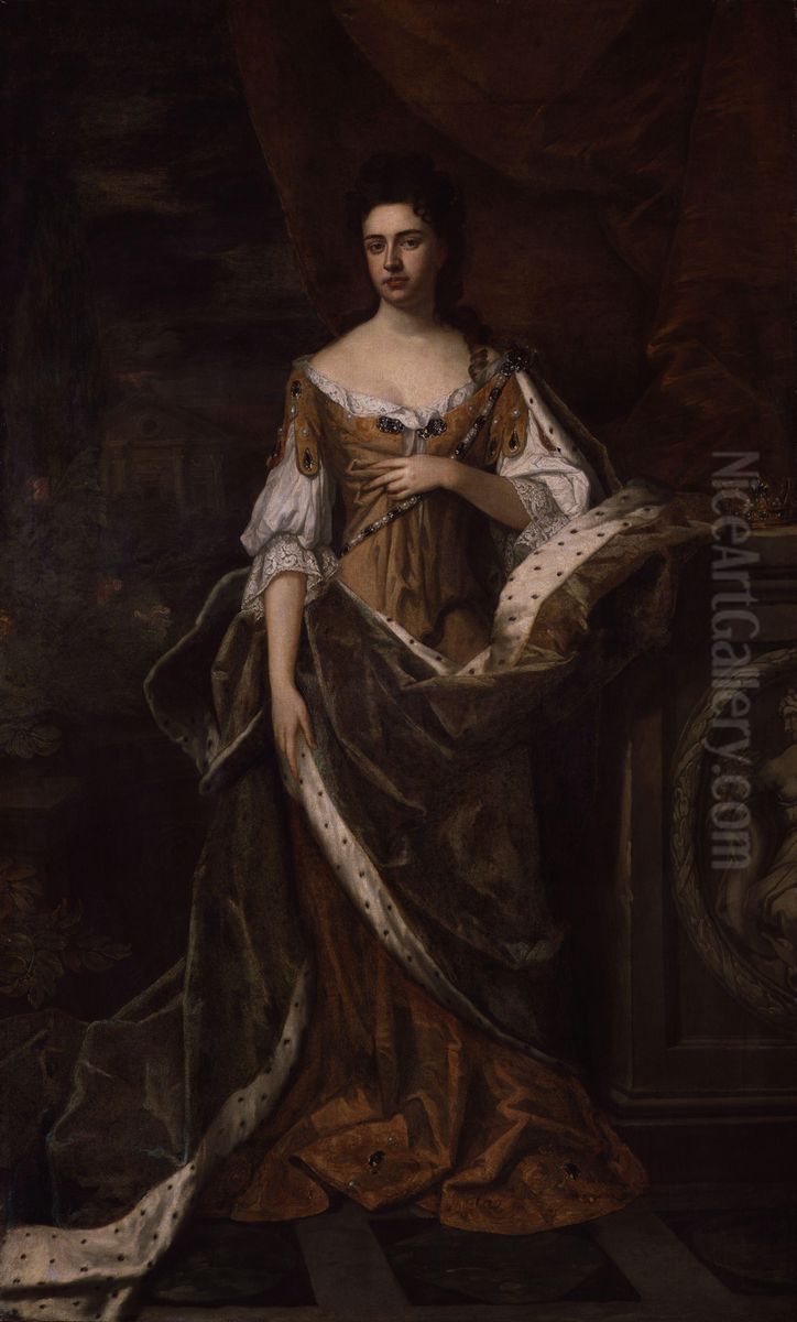 Queen Anne (1665-1714) Oil Painting by Godfrey Kneller