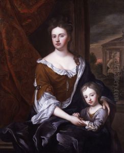 Queen Anne with her son William, Duke of Gloucester