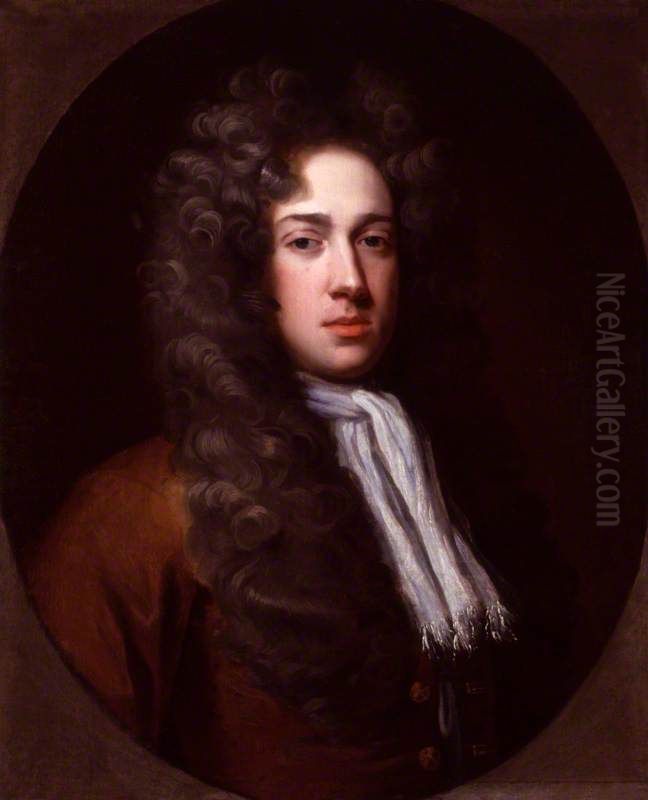 Portrait of Bainbrigg Buckeridge (1668-1733) Oil Painting by Michael Dahl