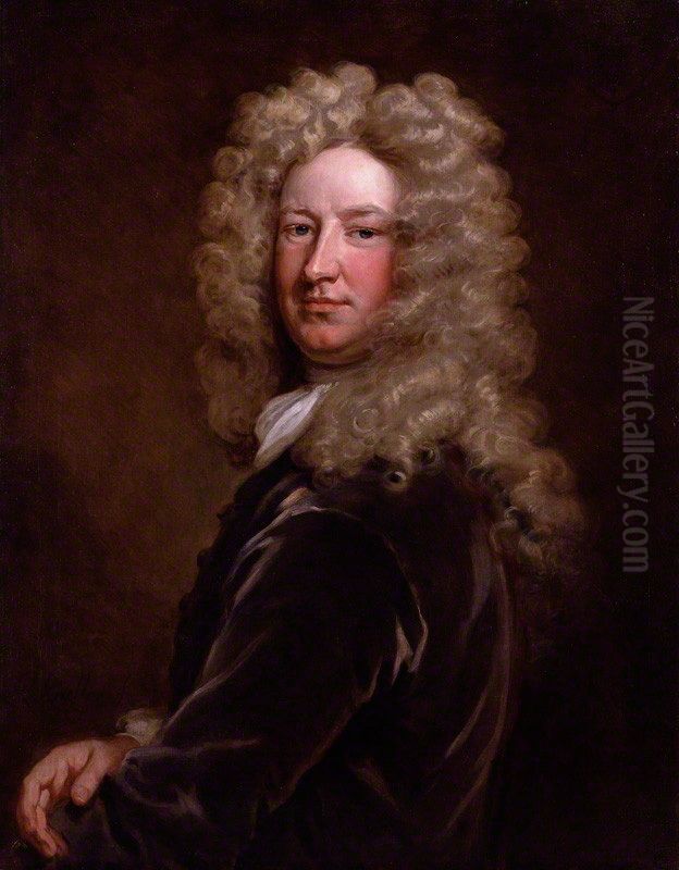 Sir Samuel Garth Oil Painting by Godfrey Kneller