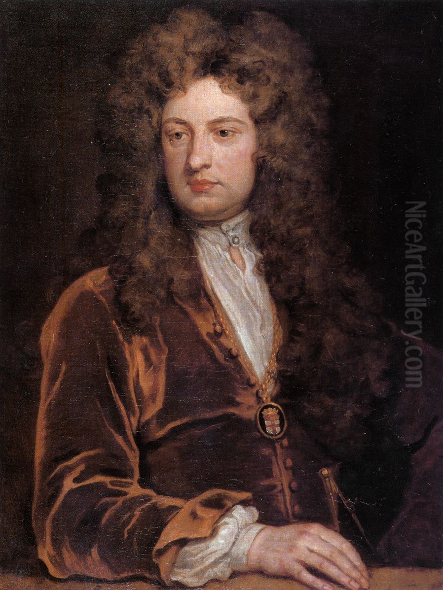 Portrait ofJohn Vanbrugh(1664-1726) Oil Painting by Godfrey Kneller