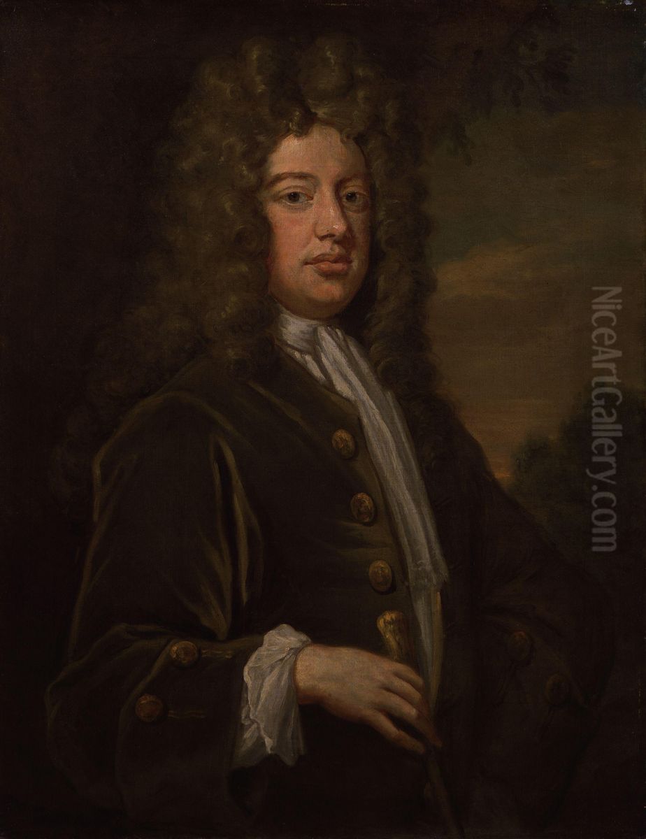 William Walsh Oil Painting by Godfrey Kneller