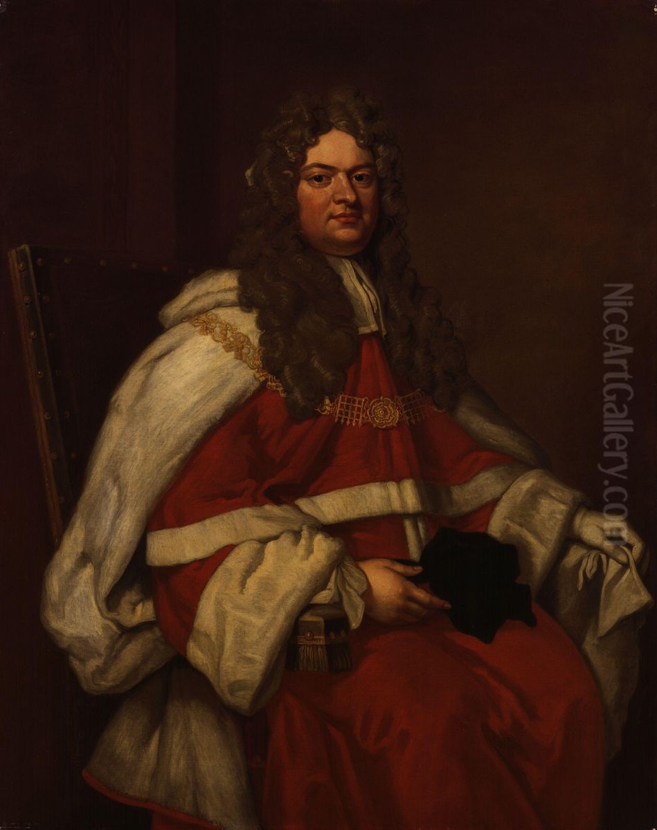 Thomas Parker, 1st Earl of Macclesfield Oil Painting by Godfrey Kneller