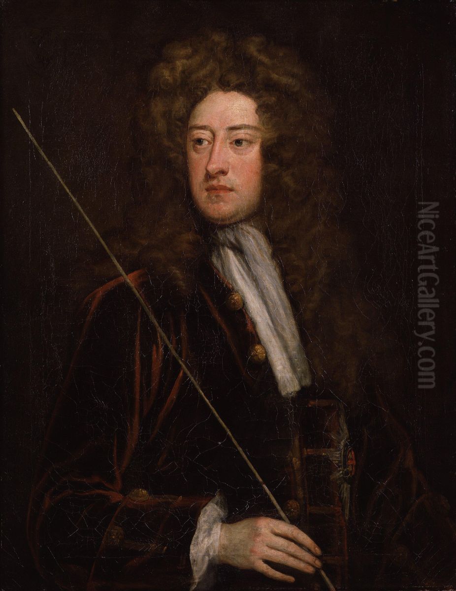 Portrait of William Cavendish, 2nd Duke of Devonshire (1672-1729) Oil Painting by Godfrey Kneller