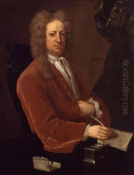 Portrait ofJoseph Addison(1672-1719), British writer Oil Painting by Michael Dahl