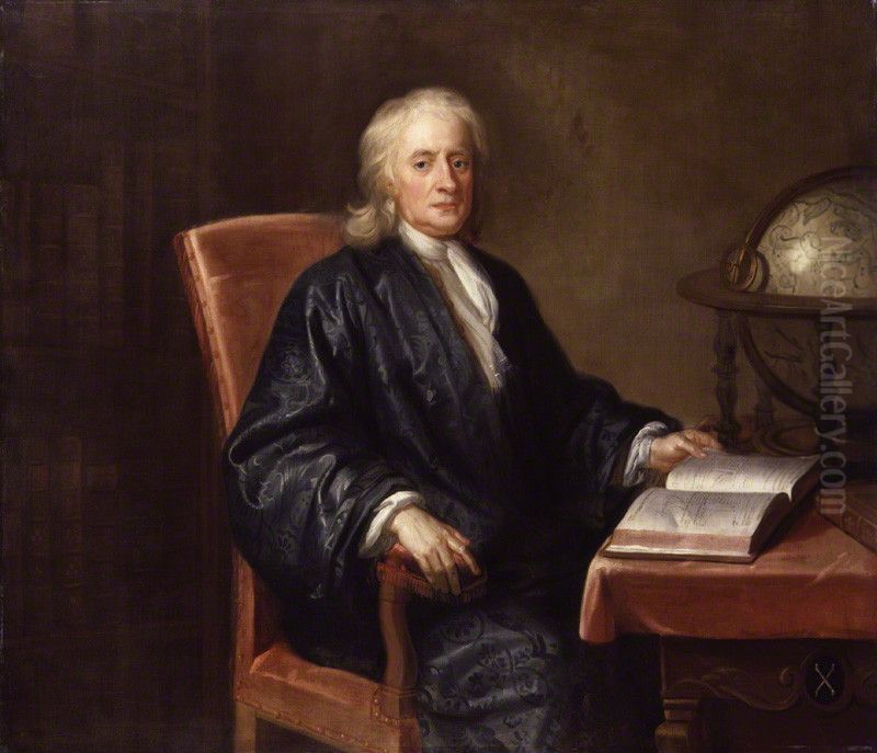 Isaac Newton Oil Painting by Enoch Seeman