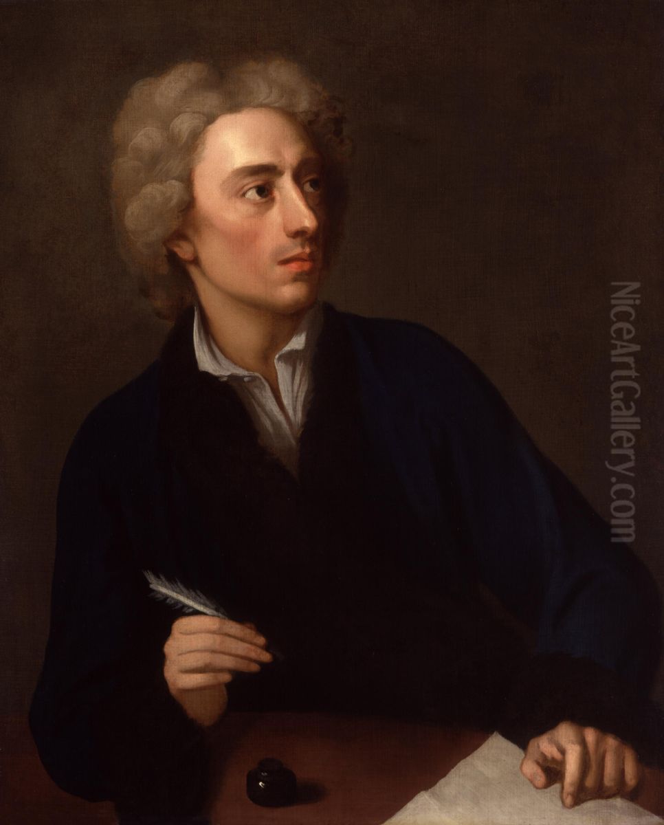 Alexander Pope Oil Painting by Michael Dahl
