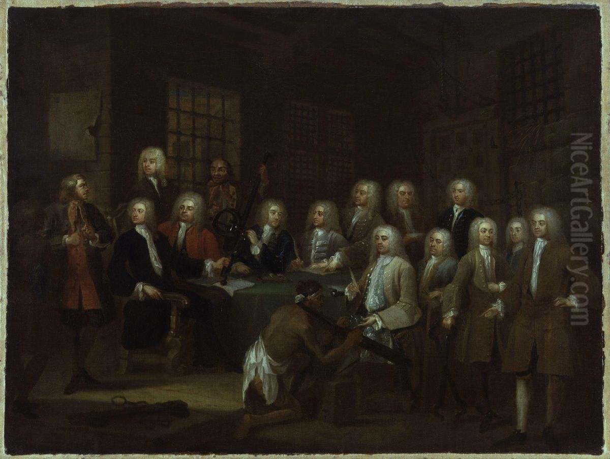 The Gaols Committee of the House of Commons Oil Painting by William Hogarth