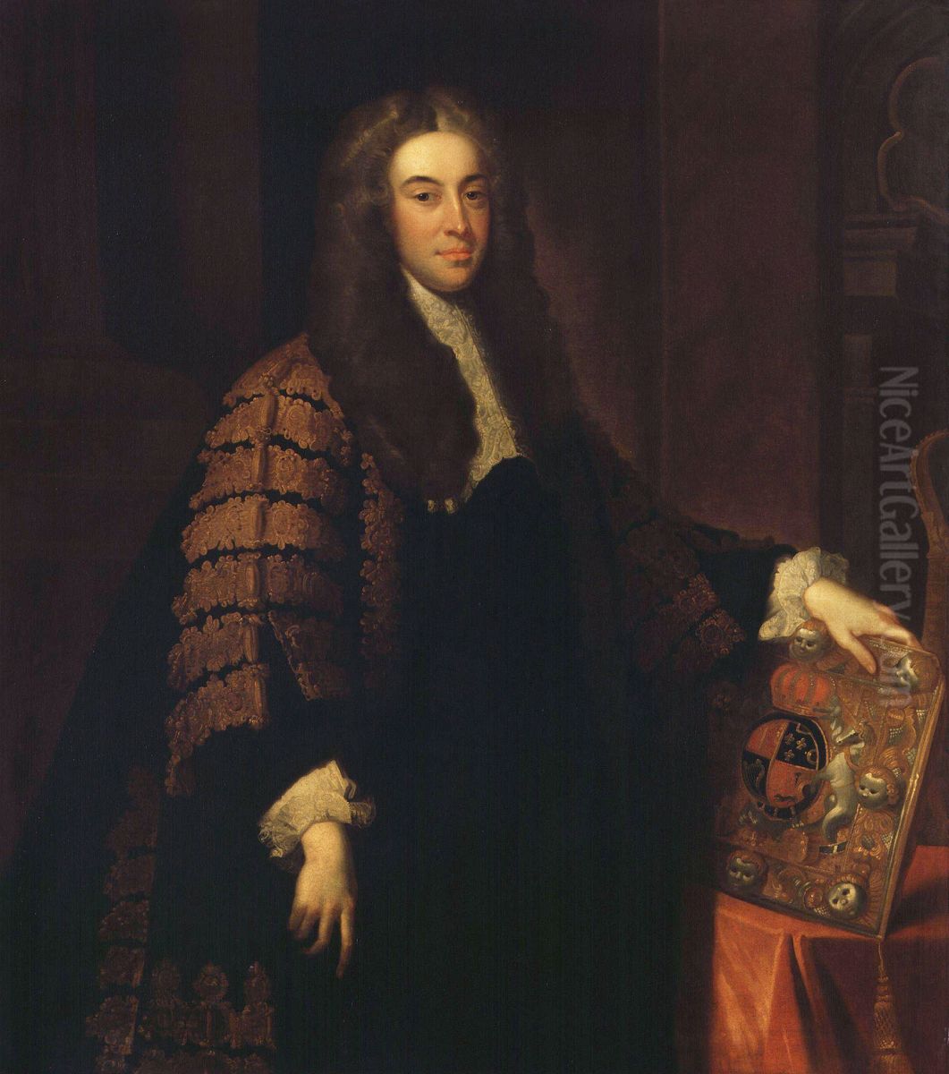 Charles Talbot, 1st Baron Talbot of Hensol (1685-1737) Oil Painting by John Vanderbank
