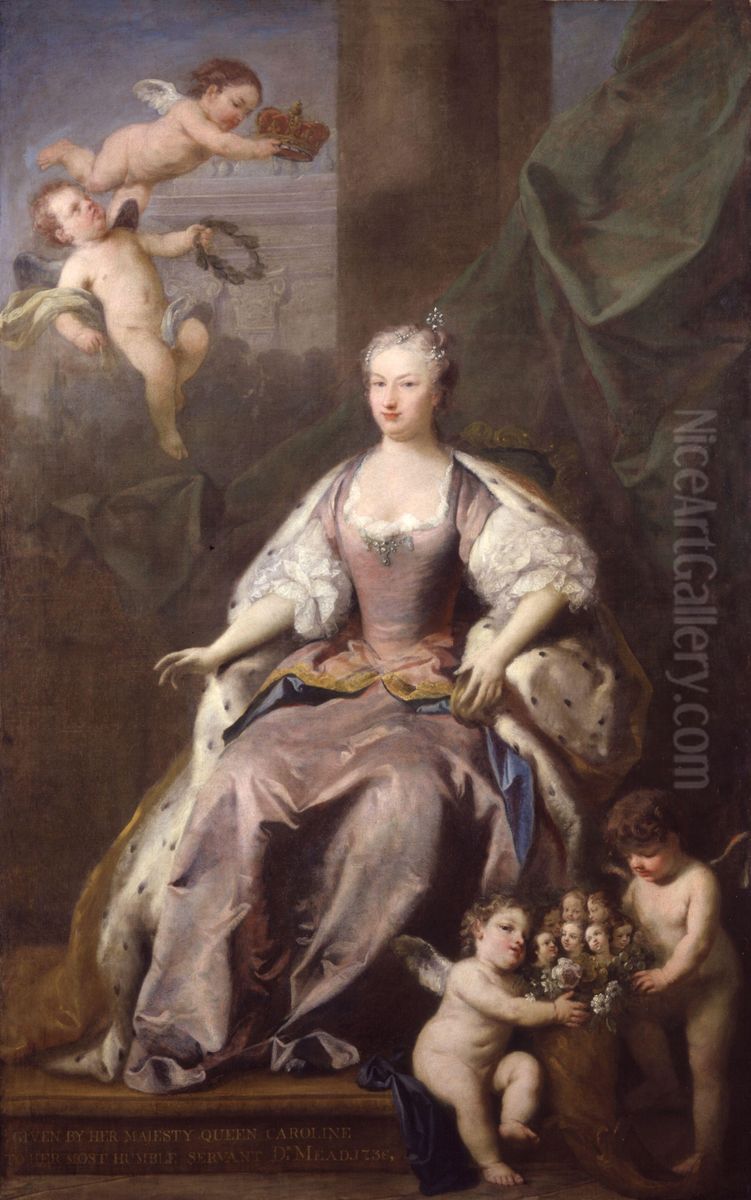 Caroline of Ansbach Oil Painting by Jacopo Amigoni