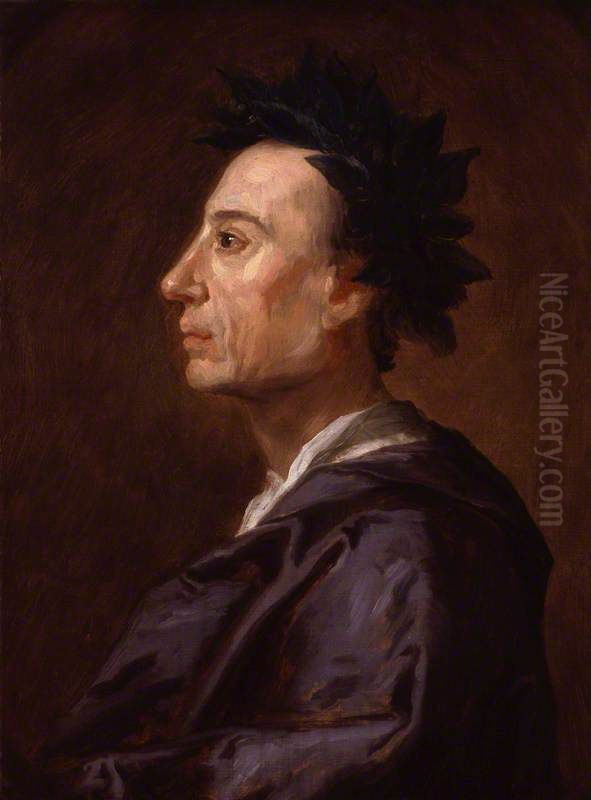 Alexander Pope Oil Painting by Jonathan Richardson