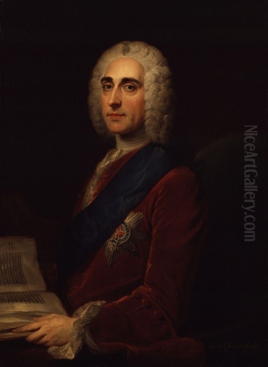 Philip Dormer Stanhope, 4th Earl of Chesterfield Oil Painting by William Hoare