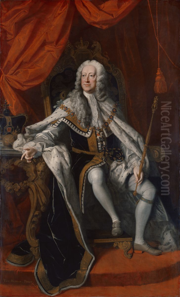King George II Oil Painting by Thomas Hudson