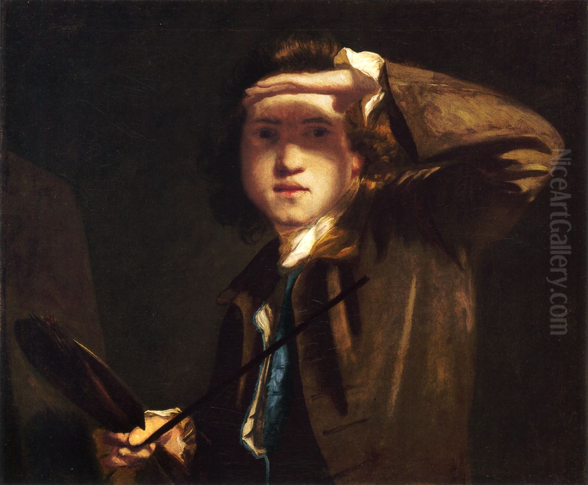 Self-portrait Oil Painting by Of Sir Joshua Reynolds