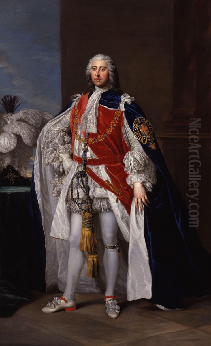 Henry Fiennes Pelham-Clinton, 2nd Duke of Newcastle-under-Lyne Oil Painting by William Hoare