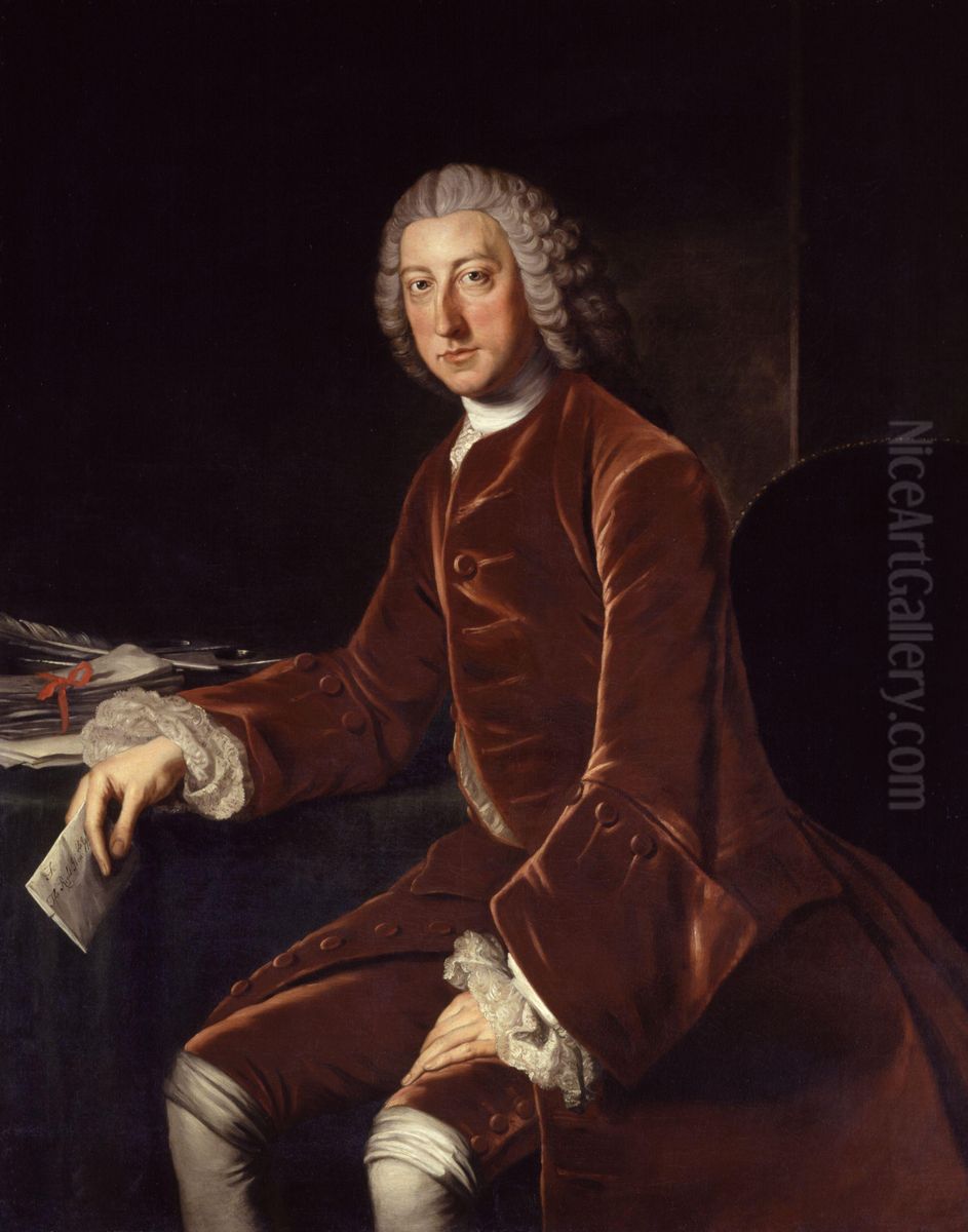 William Pitt, later First Earl of Chatham (1708-1778) Oil Painting by William Hoare