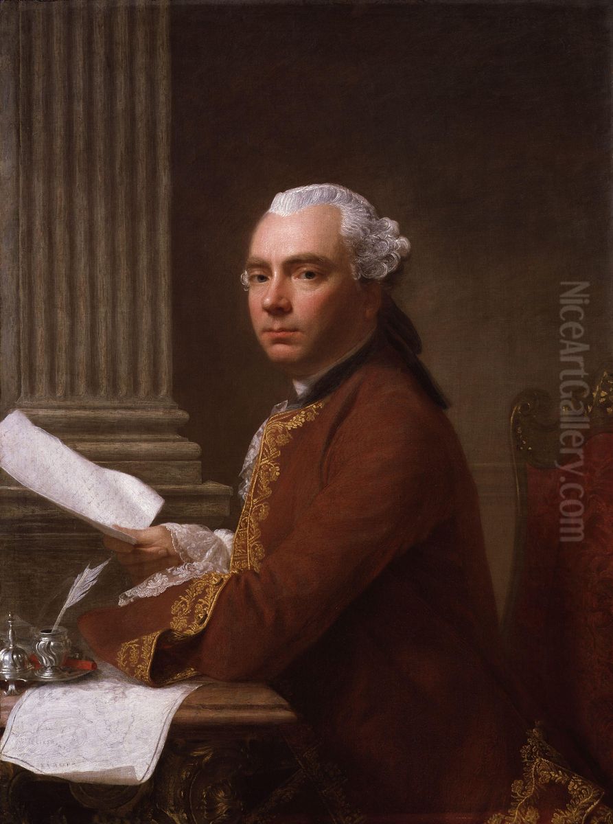 Robert Wood Oil Painting by Allan Ramsay