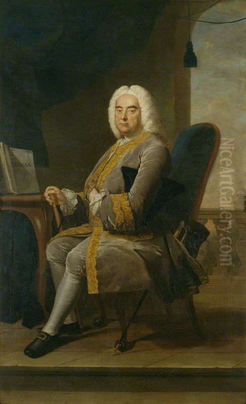 George Frideric Handel Oil Painting by Thomas Hudson