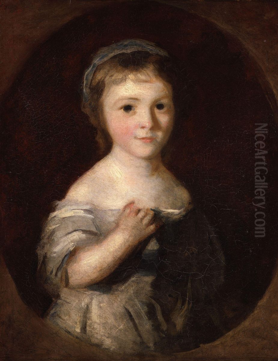 Portrait of Lady Georgiana Spencer (1757-1806) Oil Painting by Of Sir Joshua Reynolds