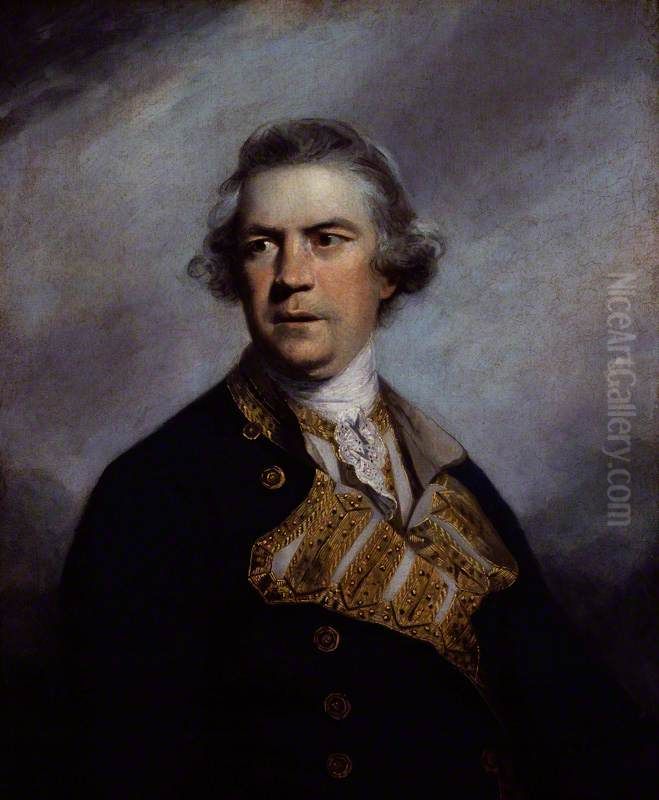 Augustus Keppel, Viscount Keppel Oil Painting by Of Sir Joshua Reynolds