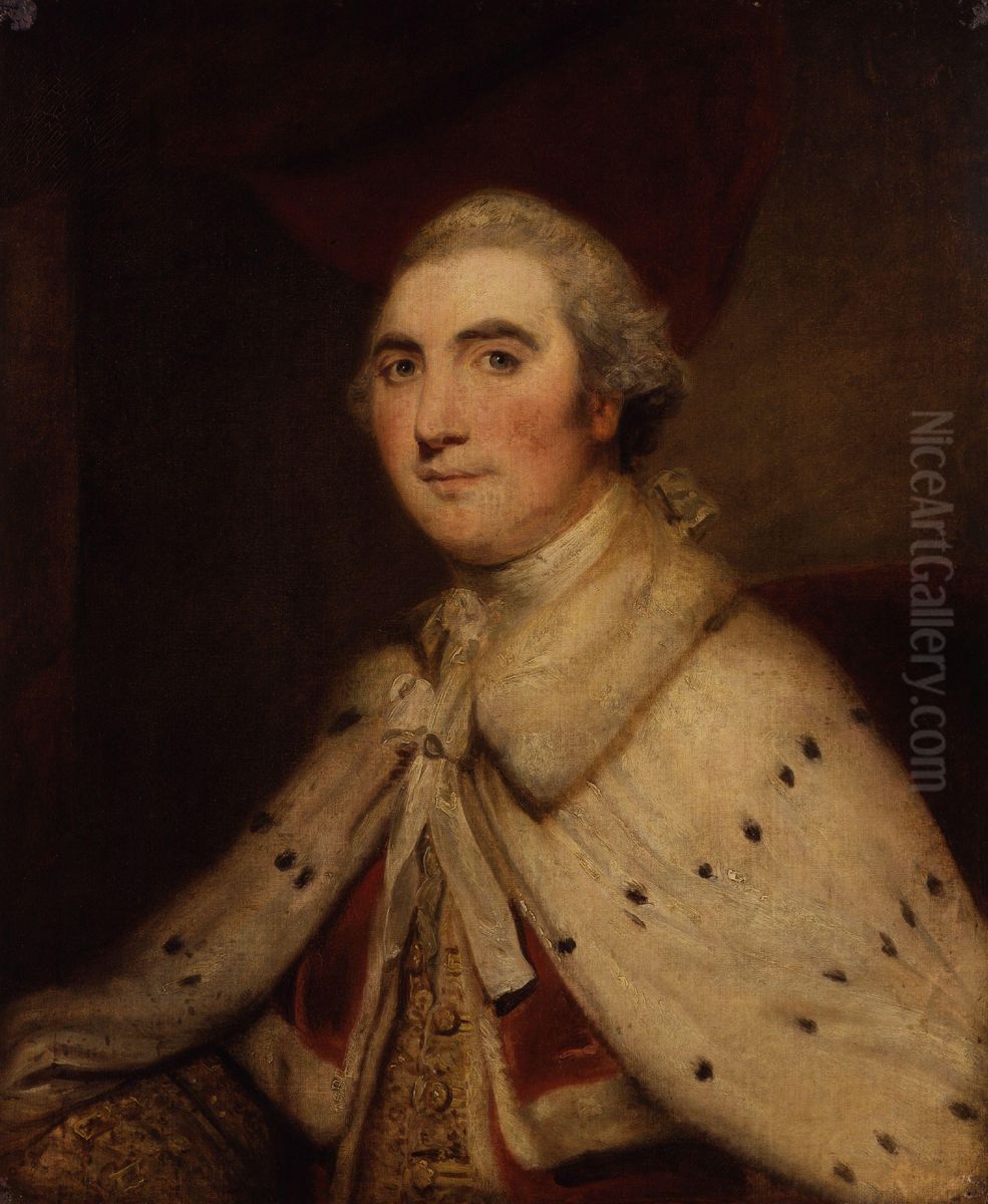 William Petty, 1st Marquess of Lansdowne (Lord Shelburne) Oil Painting by Of Sir Joshua Reynolds