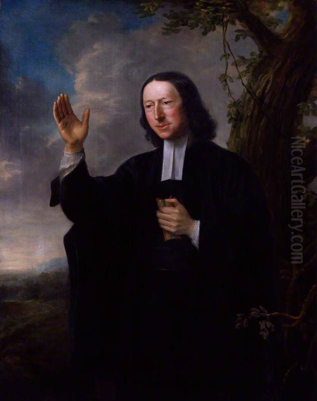 Portrait of John Wesley (1703-1791) Oil Painting by Nathaniel Hone