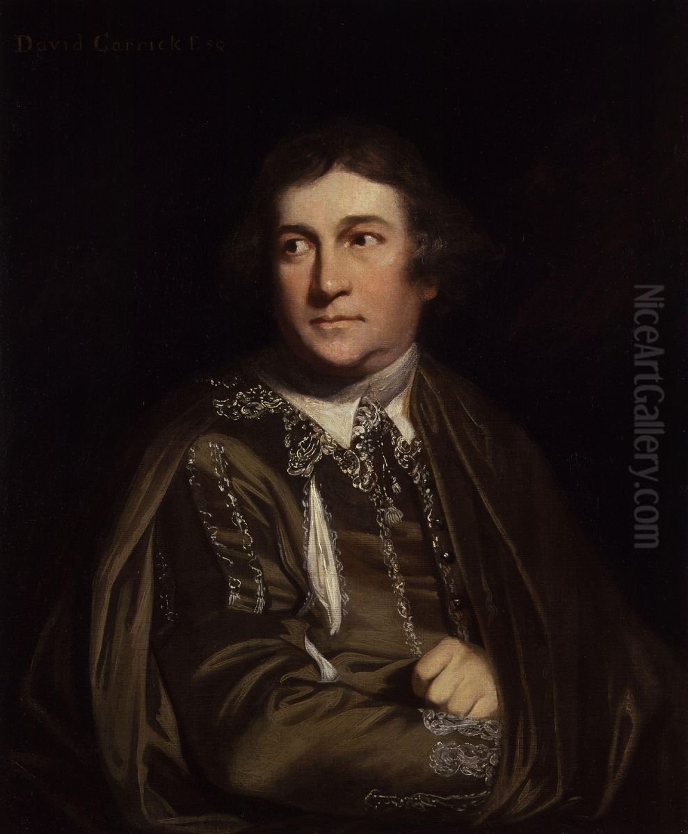 David Garrick as Kitely in 'Every Man in his Humour' Oil Painting by Of Sir Joshua Reynolds