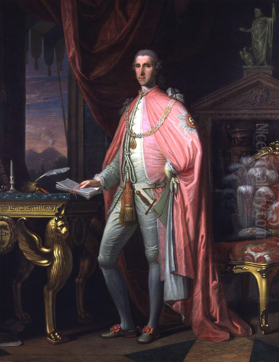 Sir William Hamilton (1730-1803) Oil Painting by David Allan