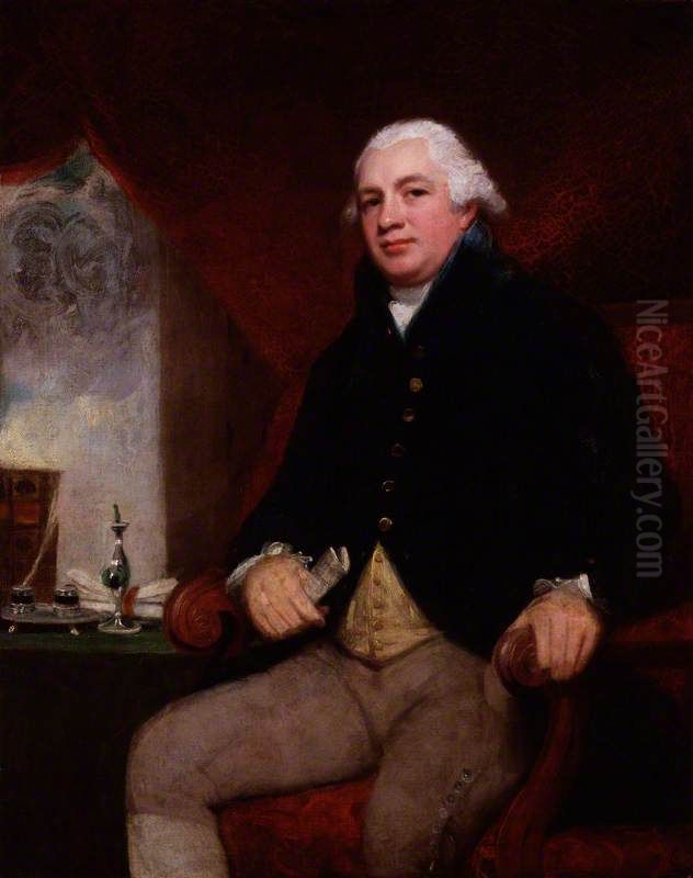 Robert Raikes Oil Painting by George Romney