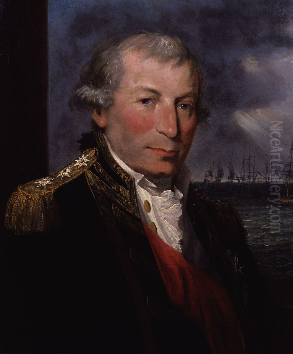 Portrait of John Jervis, Earl of St Vincent (1735-1823) Oil Painting by Lemuel-Francis Abbott