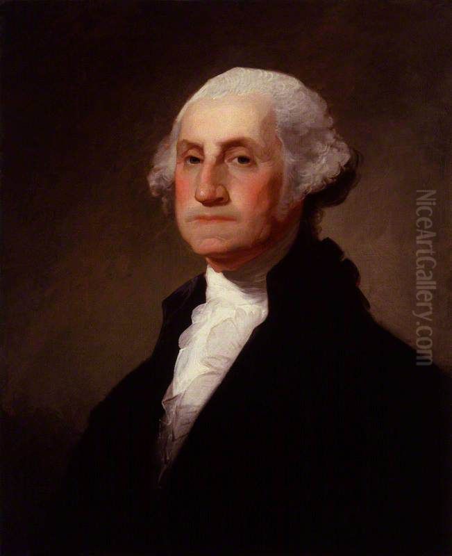 George Washington (copy after an original of 1796) Oil Painting by Gilbert Stuart