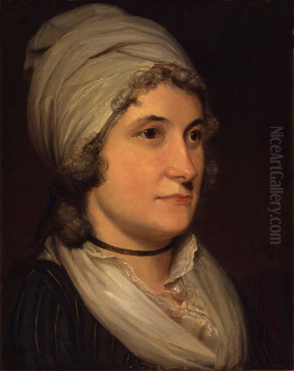 Anne Flaxman (nee Denman) Oil Painting by Henry Howard
