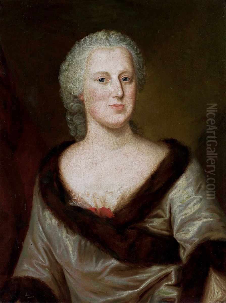 Portrait of Maria Anna of Kolowrat-Krakovsky. Oil Painting by Louis de Silvestre