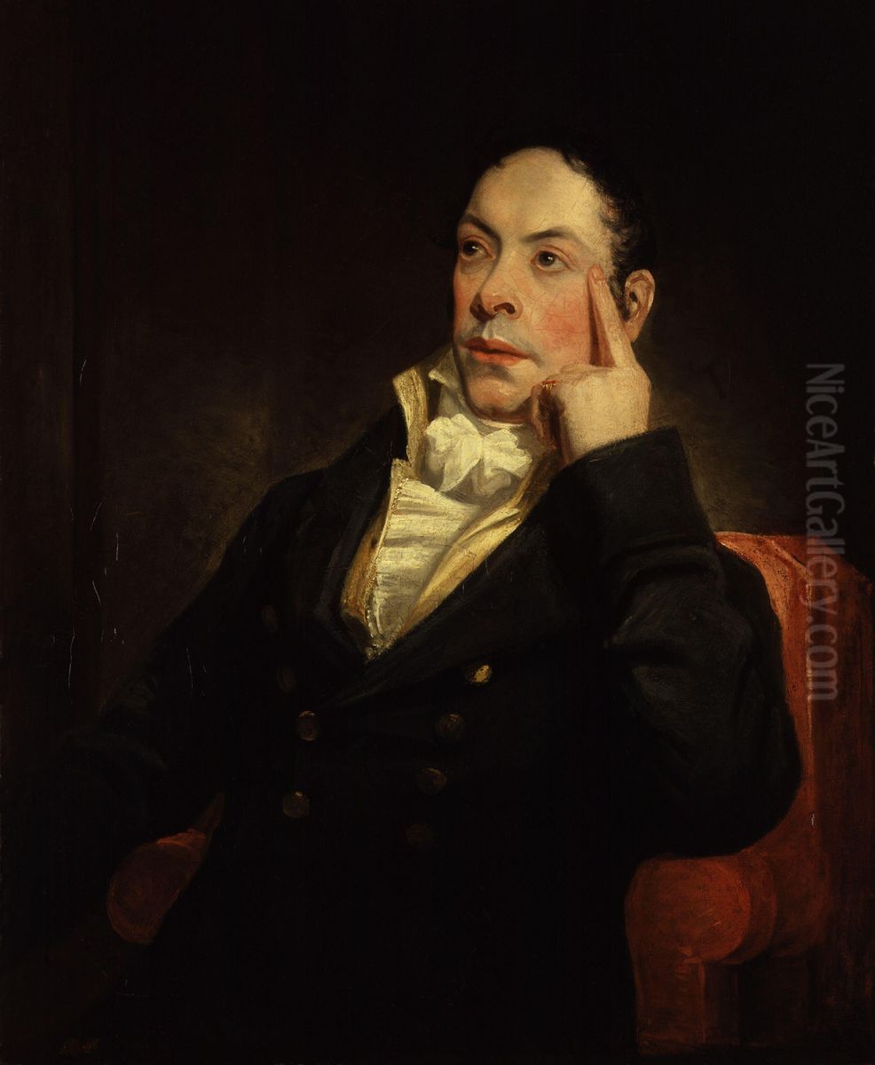 Matthew Gregory Lewis (engraved 1809) Oil Painting by Henry William Pickersgill