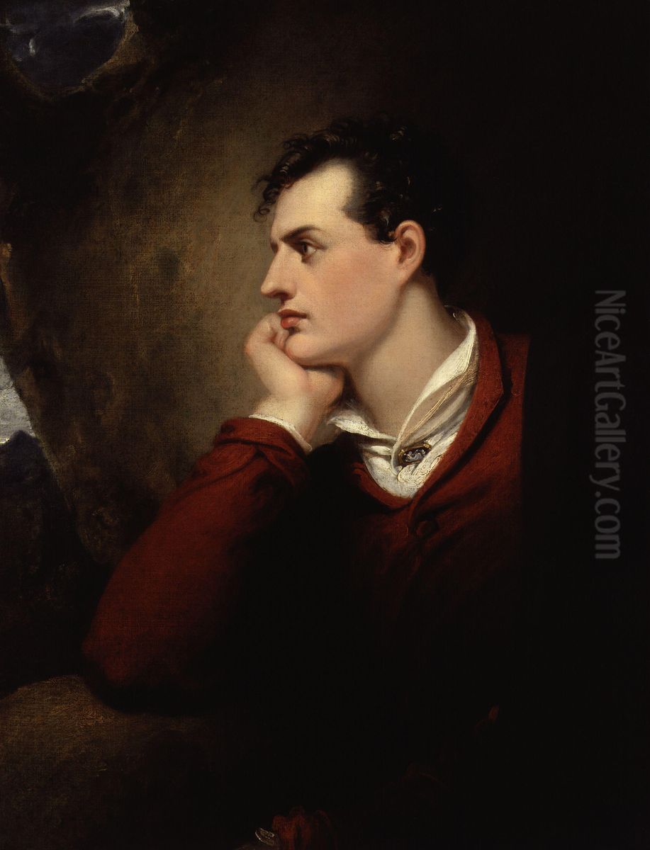 George Gordon Byron, 6th Baron Byron Oil Painting by Richard Westall