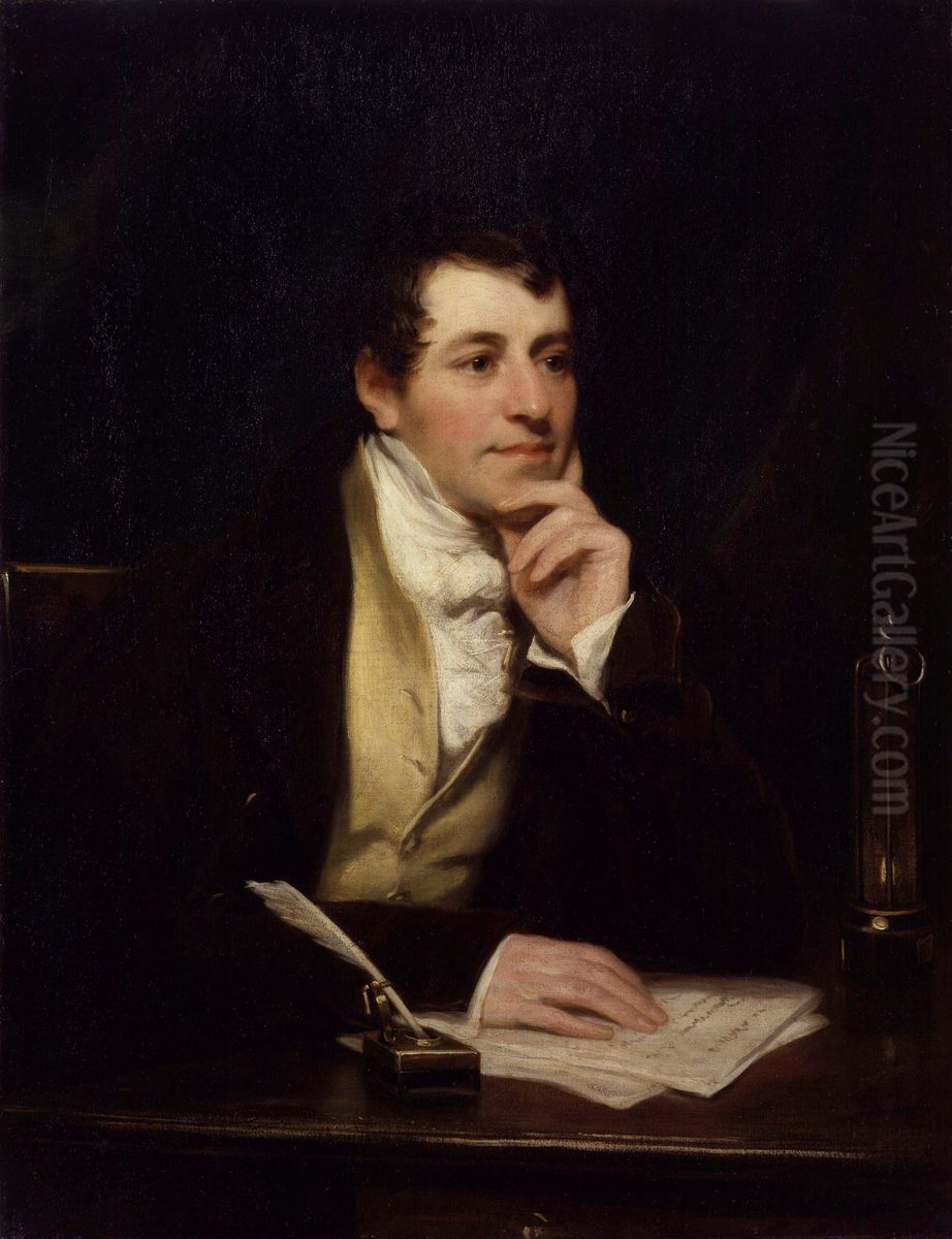 Sir Humphry Davy, Bt Oil Painting by Thomas Phillips