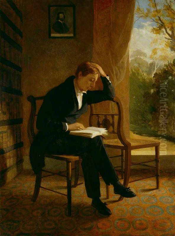 John Keats Oil Painting by Joseph Severn