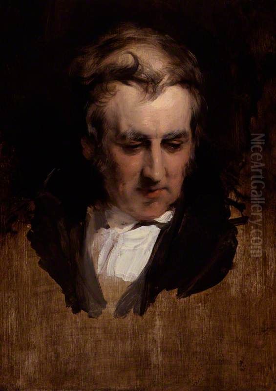 Sir Augustus Wall Callcott Oil Painting by Sir Edwin Henry Landseer