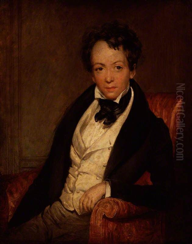 John Baldwin Buckstone Oil Painting by Daniel Maclise