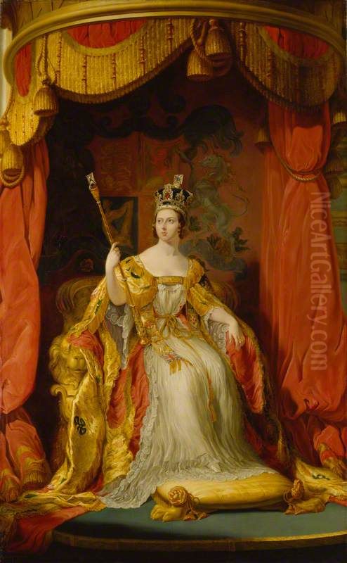 Queen Victoria Oil Painting by George Hayter