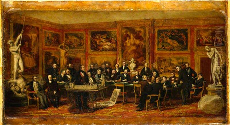 'The Fine Arts Commissioners, 1846' Oil Painting by John Partridge