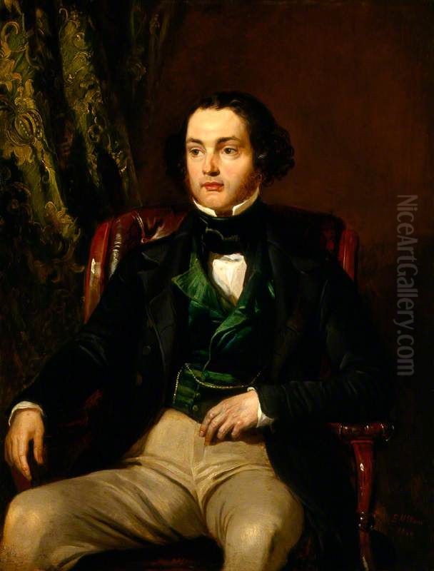 Daniel Maclise Oil Painting by Edward Matthew Ward