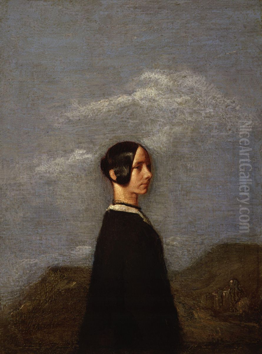 Jane Baillie Carlyle (nee Welsh) Oil Painting by Samuel Laurence