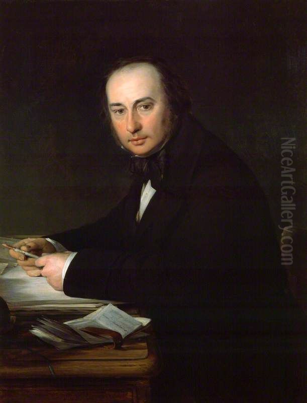 Isambard Kingdom Brunel Oil Painting by John Callcott Horsley