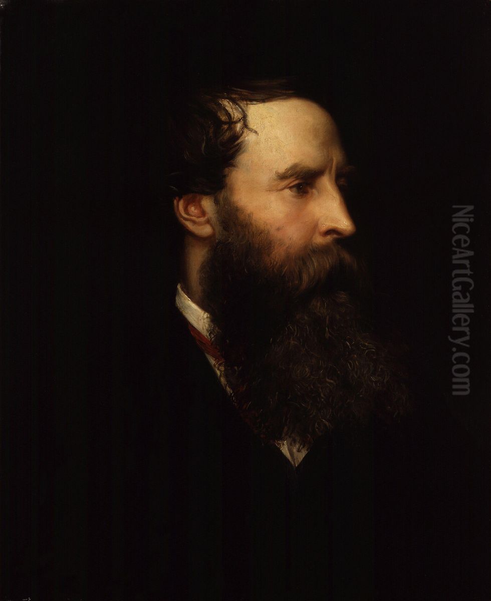 George Heming Mason Oil Painting by Valentine Cameron Prinsep