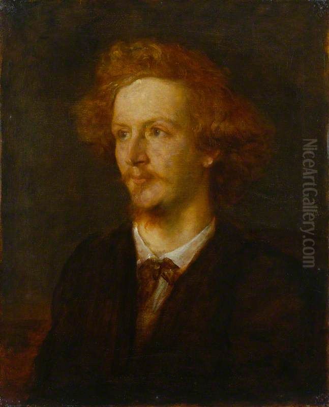 Algernon Charles Swinburne Oil Painting by George Frederic Watts