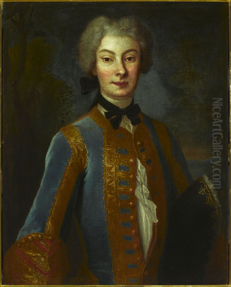 Portrait of Anna Orzelska (1707-1769) Oil Painting by Louis de Silvestre