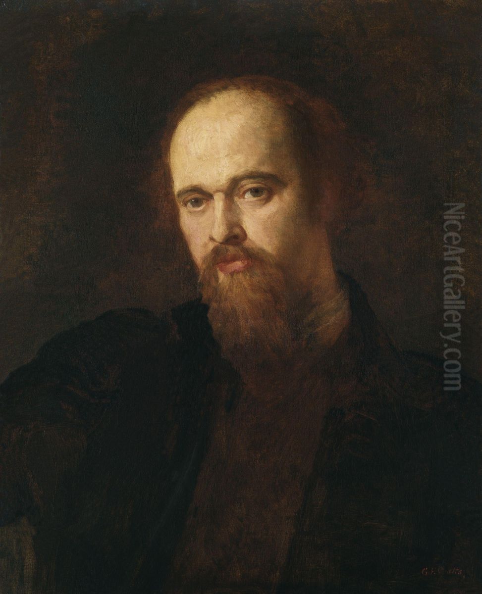 Dante Gabriel Rossetti Oil Painting by George Frederic Watts